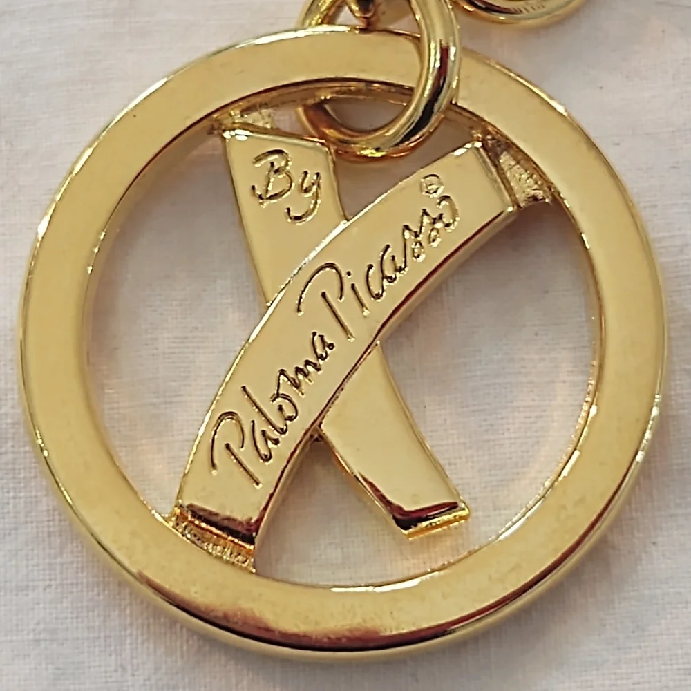 New Paloma Picasso Gold Plated X Keychain
